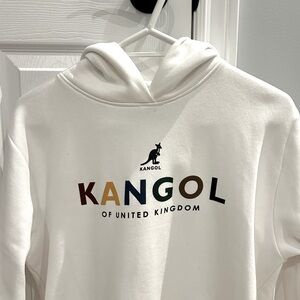 White Kangol Hoodie, Size S